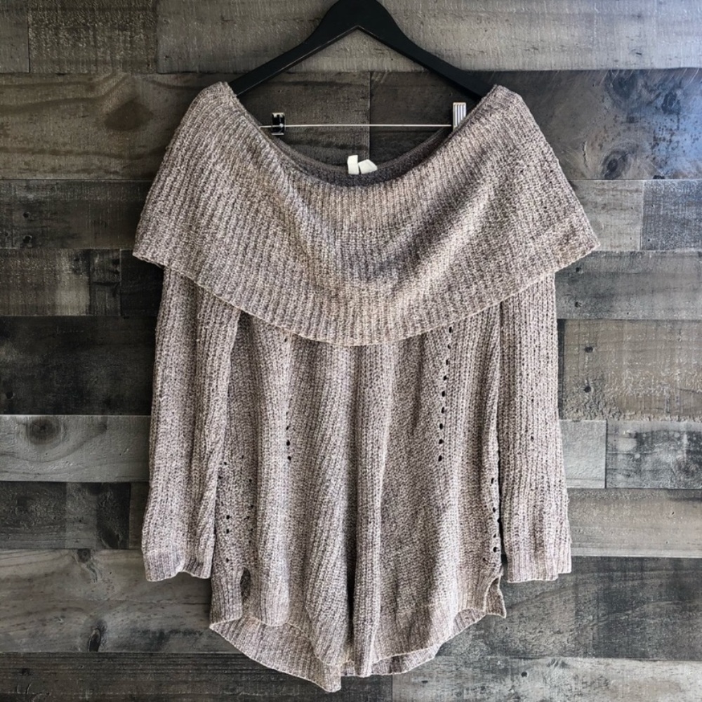 Anthropologie Moth Large Off Shoulder Shirt